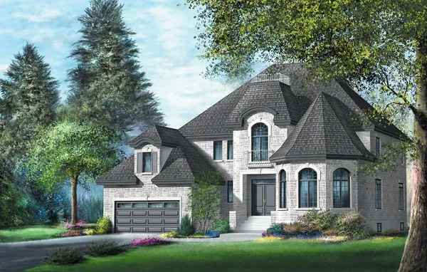 Full Rendering for House Plan #170743