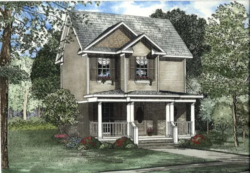 Full Rendering for House Plan #310890