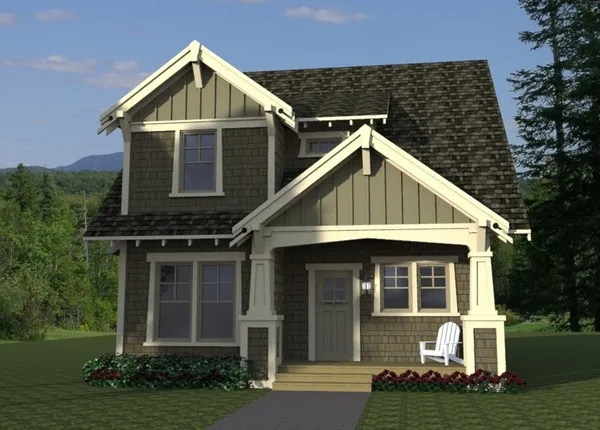 Full Rendering for House Plan #282532