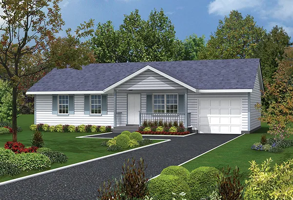 Full Rendering for House Plan #630889