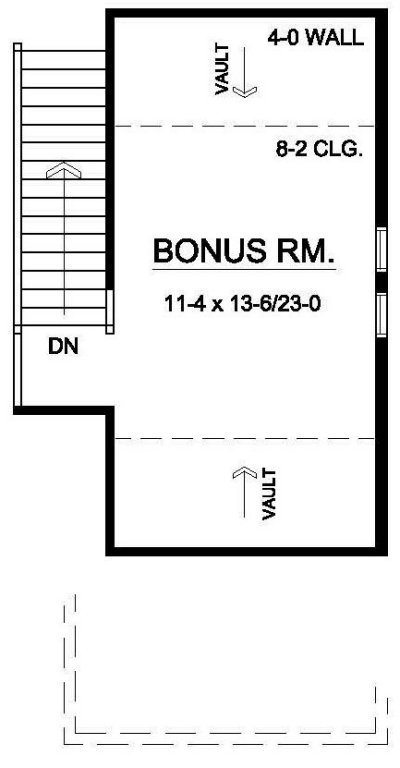 Attic Plan for House Plan #108082