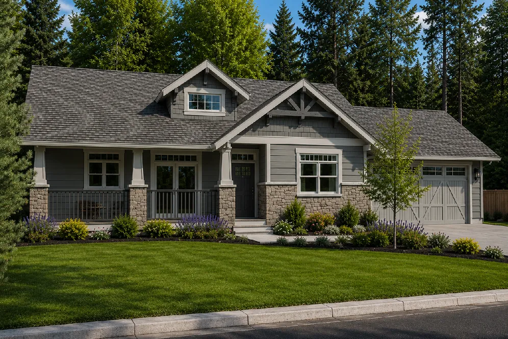 Full Rendering for House Plan #108082