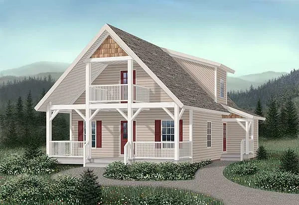 Full Rendering for House Plan #650651