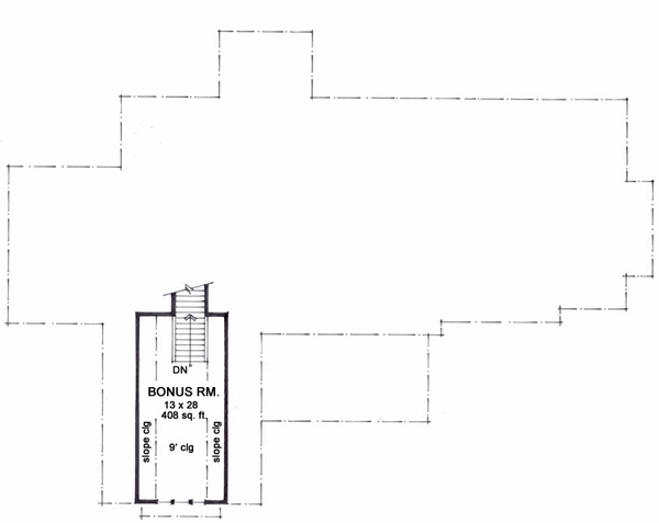 Attic Plan for House Plan #284354