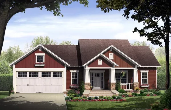 Full Rendering for House Plan #213581