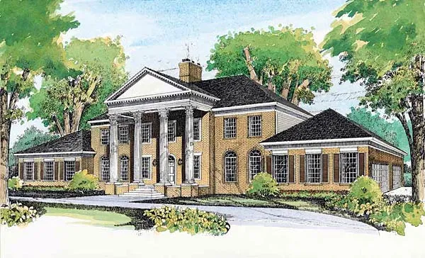 Full Rendering for House Plan #523115