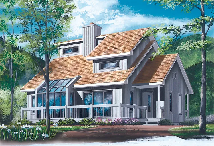 Full Rendering for House Plan #142452