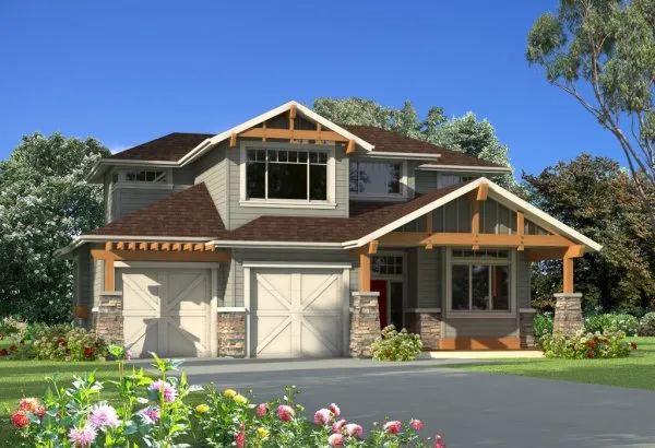 Full Rendering for House Plan #579042