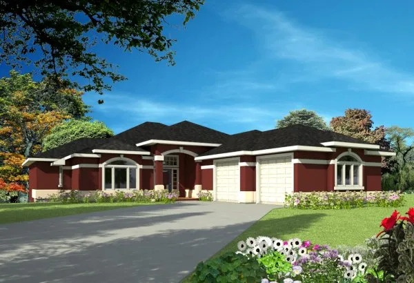 Full Rendering for House Plan #576573