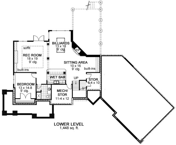 Basement Plan for House Plan #282564
