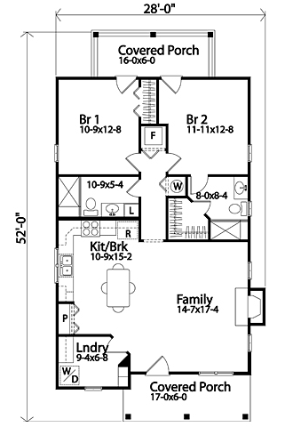 Main Floor Plan for House Plan #411601