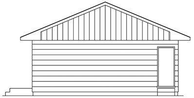 Right Elevation for House Plan #631000