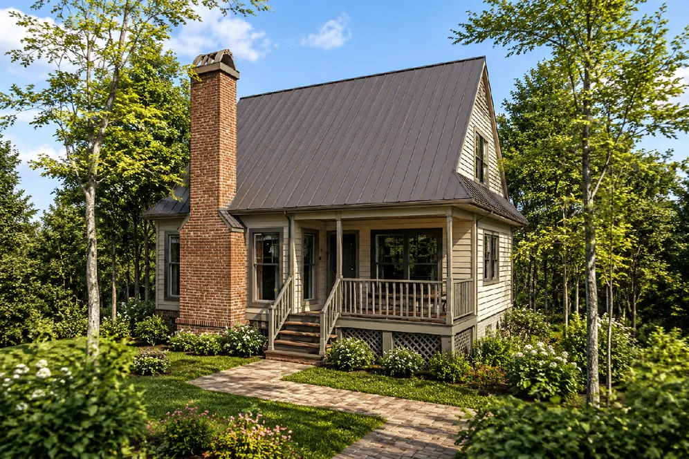 Full Rendering for House Plan #118201