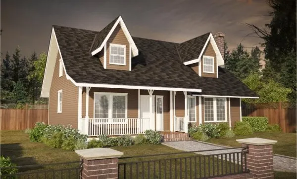 Full Rendering for House Plan #222176