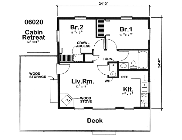 Main Floor Plan for Project Plan #180206