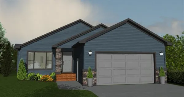 Full Rendering for House Plan #558041