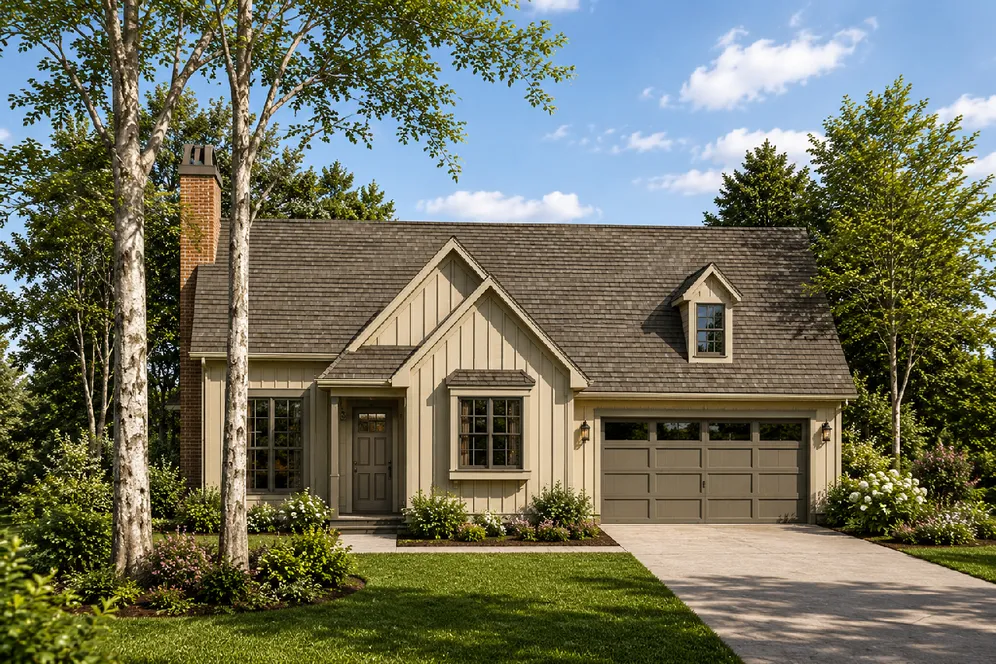 Full Rendering for House Plan #114031