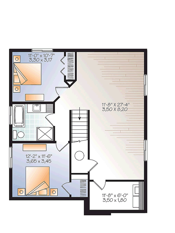 Basement Plan for House Plan #149413
