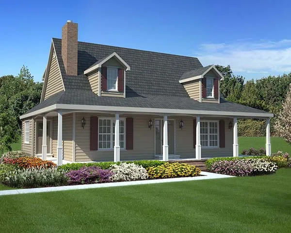 Full Rendering for House Plan #180651