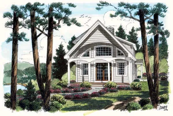 Full Rendering for House Plan #183211
