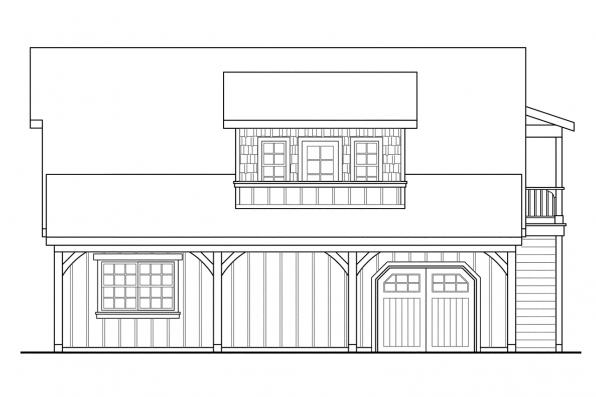 Right Elevation for House Plan #340202