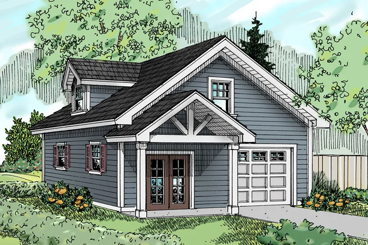 Full Rendering for House Plan #344202