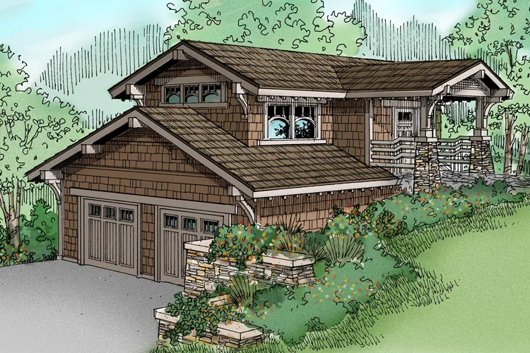 Full Rendering for House Plan #348002