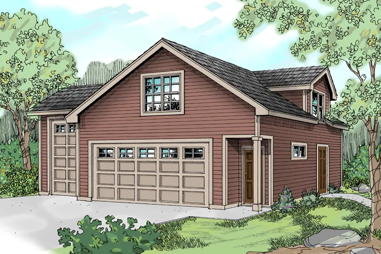 Full Rendering for House Plan #342202