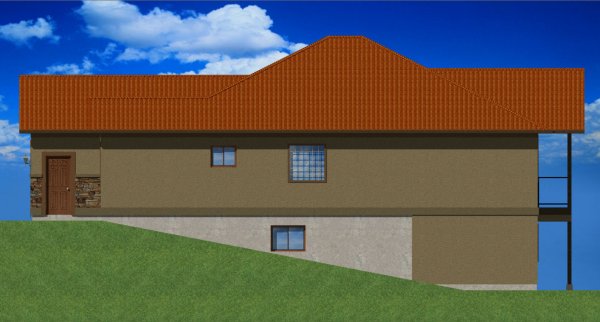 Right Elevation for House Plan #195090