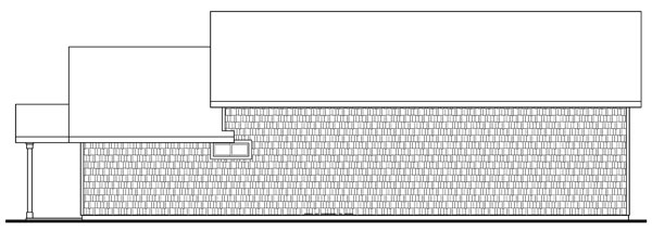 Rear Elevation for House Plan #342402