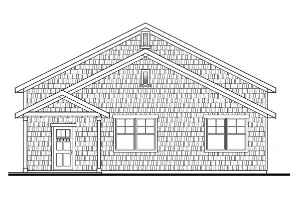 Right Elevation for House Plan #342402