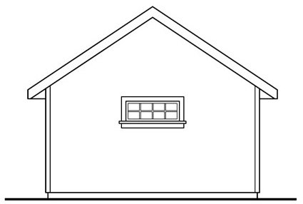 Rear Elevation for Project Plan #346520