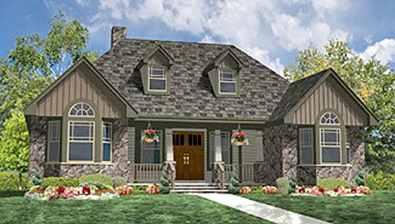 Full Rendering for House Plan #623972