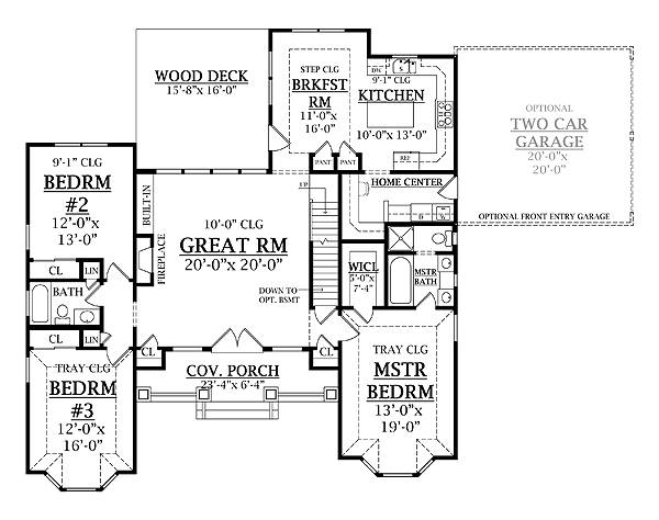 Main Floor Plan for House Plan #623972