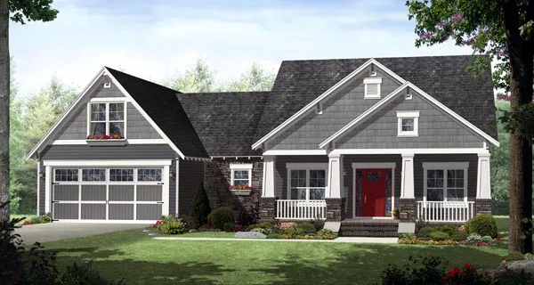 Full Rendering for House Plan #211912