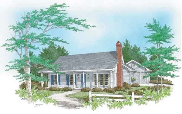 Full Rendering for House Plan #113331