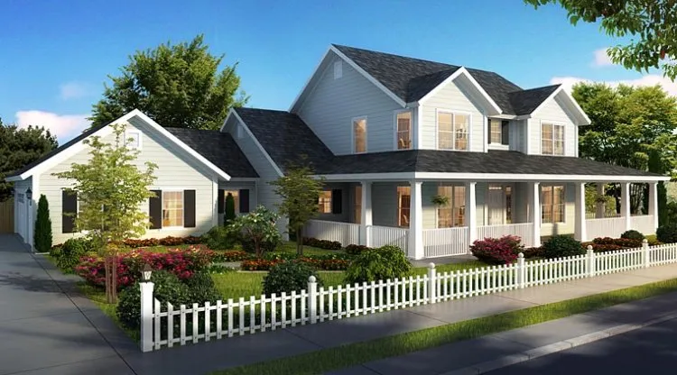 Full Rendering for House Plan #246972