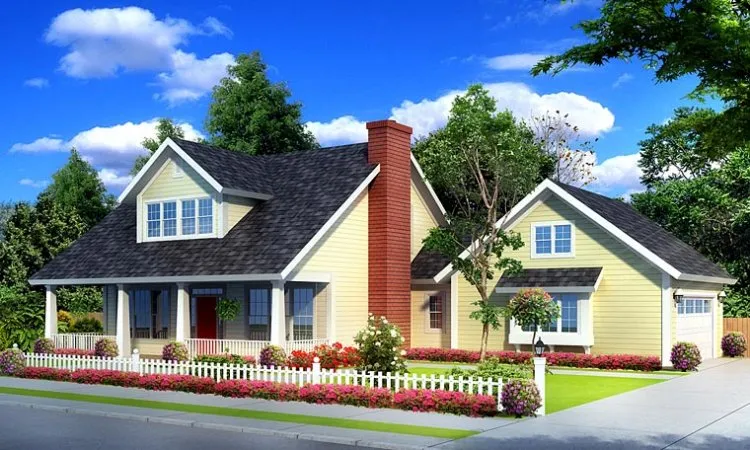 Full Rendering for House Plan #245761