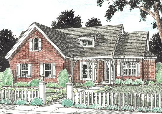 Full Rendering for House Plan #244962