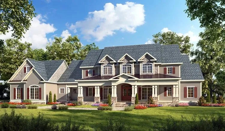 Full Rendering for House Plan #717723