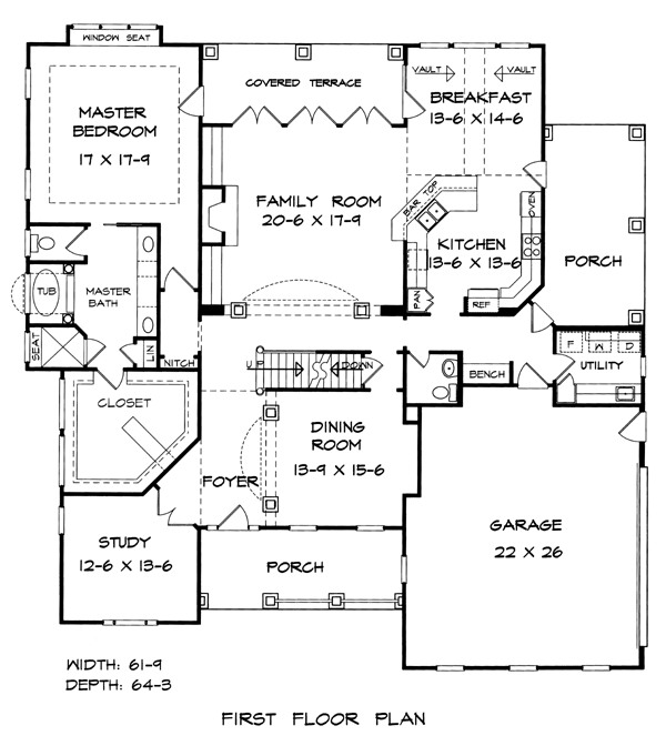 Main Floor Plan for House Plan #718553