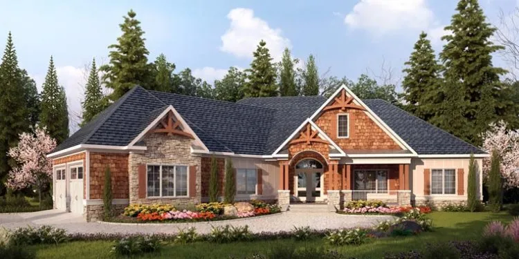 Full Rendering for House Plan #717333