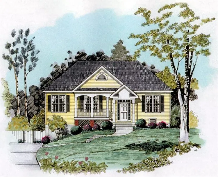 Full Rendering for House Plan #716851