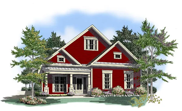Full Rendering for House Plan #715822