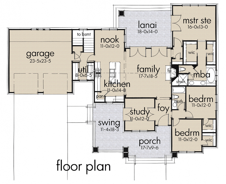 Main Floor Plan for House Plan #649781