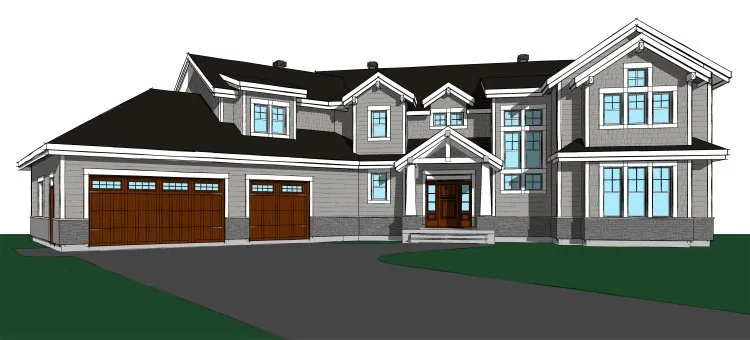 Full Rendering for House Plan #140983
