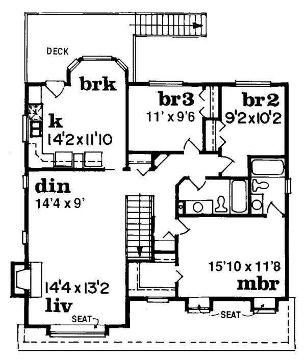 Main Floor Plan for House Plan #515931