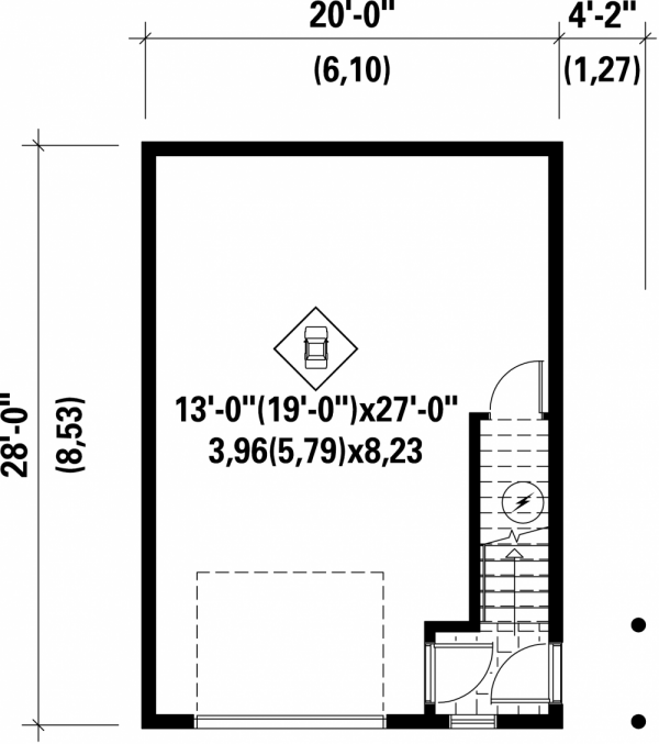 Main Floor Plan for House Plan #172990