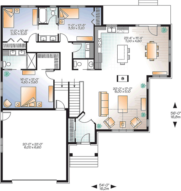 Main Floor Plan for House Plan #143871
