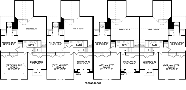 Second Floor Plan for House Plan #406359